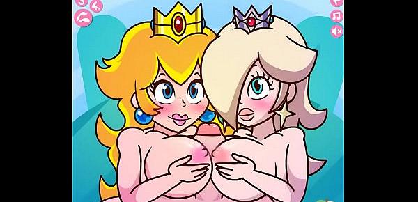  Princess Peach and Rosalina Titjob